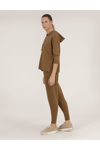 Pierre Cardin Kadın Camel Melanj Triko Pantolon 50261079-vr122 Camel Melanj