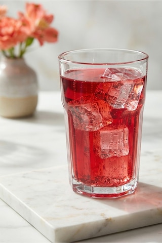 Lav Aras Cam Meşrubat Bardağı 6'lı 365 ml (Su/Soğuk Kahve Bardağı )