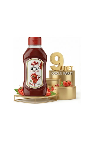 Afia Acılı Ketçap 9x550 Gr