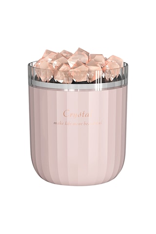 Vkemall Doğal Kristal Tuz Taşı Kapaklı Usb Lıtyum Pil Lüftü Nemlendirici, 7 Renkli Led Işık Ve Hava Temizleme Özelliği İle Ev Ofis Kullanıma Uygun