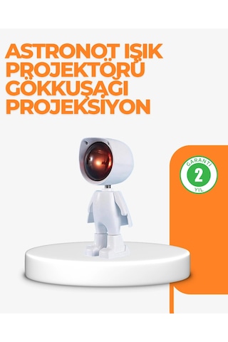 Hubrendy Tekno Usb Şarjlı Taşınabilir Gün Batımı Projektör Lambası AÇIK GRİ KAHVE KARIŞIMI