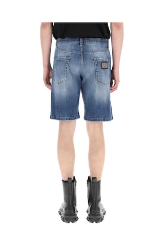 Dolce & Gabbana Dolce&Gabbana Regular Fit Erkek Kot Sort Gwnxadg8Et4 Mavi