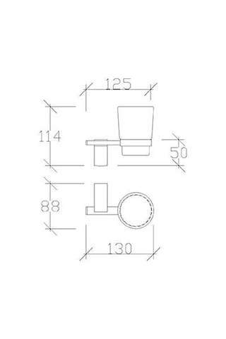 Tema Premium Serisi Banyo Diş Fırçalık Krom Paslanmaz.