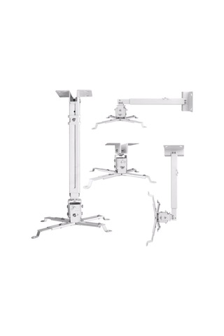 Beyaz Unıversal 20cm Projeksıyon Askı Aparatı