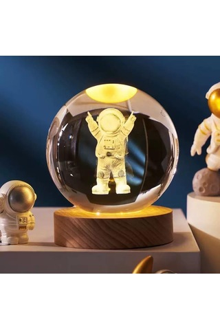 Mr 3d Kristal Cam Küre, Ahşap Soketli Gece Lambası,led, Sevgiliye Hediye, Noel, Öğretmenler Günü, Özel Tasarım Çok Renkli 62873998