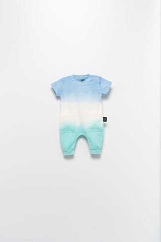 Babyhola Unisex Renkli Bebek Yazlık Mevsimlik Tulum 20321 Mavi