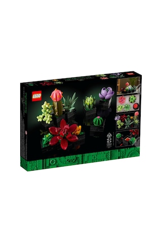 LEGO® Botanicals Sukulentler 10309 – Yetiskinler için 9 Bitki ve Saksi Içeren Dekoratif Yapay Çiçek Modeli Yapim Seti (771 Parça)