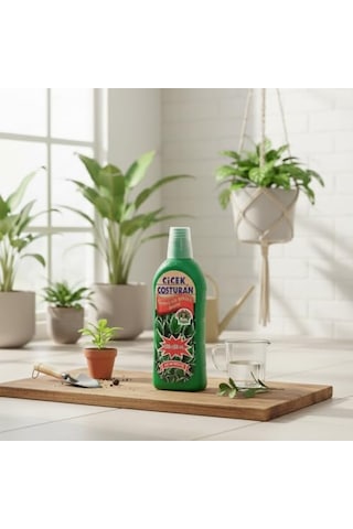 Çiçek Coşturan Çiçeksiz Süs Bitkileri İçin Özel Besin - Yeşil Yapraklı Bitki Gübresi - 600 Ml 0,250