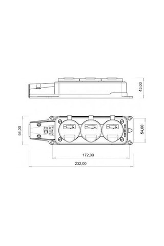 Bemi S 1/16a Kauçuk Monofaze Üçlü Grup Pri Z Ip54 Bem Bk1-1402-3613 0