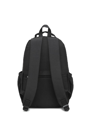 Büyük Boy Laptop Bölmeli Çok Cepli Su Geçirmez Krınkıl Kumaş Çanta Siyah