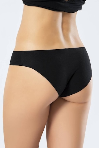 Türen Kadın Lazer Kesim Pamuklu Bikini Külot Siyah L