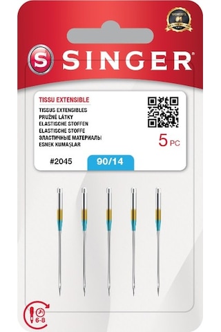 Singer 14 No Jarse Penye Ev Tipi Dikiş Makinası İğnesi 2045-90/14 Singer 14 No Jarse Penye Ev Tipi Dikiş Makinası İğnesi 2045-90/14