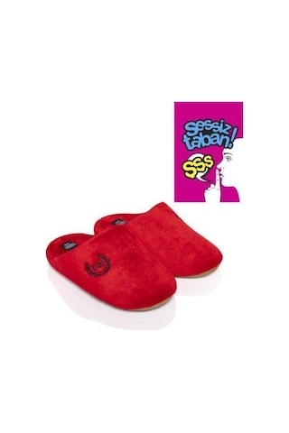 Twigy Rr0248 Tw Silent Kırmızı Ses Yapmayan Taban Kadın Terlik-4122 Kırmızı