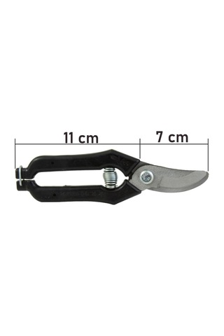 Göcen Narenciye Üzüm Bağ Budama Makası Eğri Uçlu 18 Cm Siyah