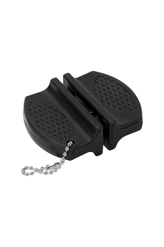 Springsun Siyah Taşınabilir Mini Bıçak Kesici - Anti Kayma Kollü, Çift Taraflı Carbide Ve Seramik Uçlar, Dış Mekan Ve Mutfak İçin Uygun