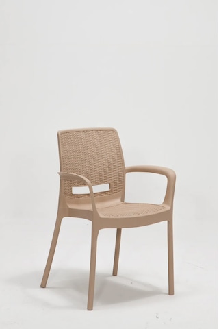 2 Adet Rattan Lüx Cappucino Sandalye / Balkon-Bahçe-Teras Çok Renkli