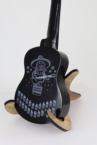 beyaz renk havana ukulele akor cetveli tablosu stickeri etiketi