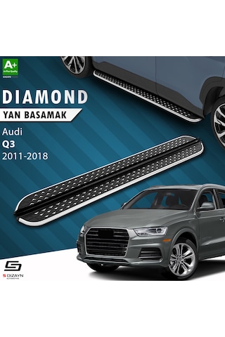S-dizayn Audi Q3 8u Diamond Krom Yan Basamak 173 Cm 2011-2018
