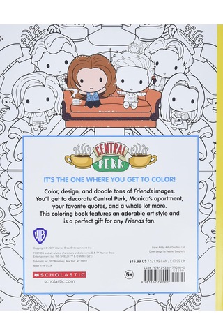 The Official Friends Coloring Book: The One With 100 Images To Color