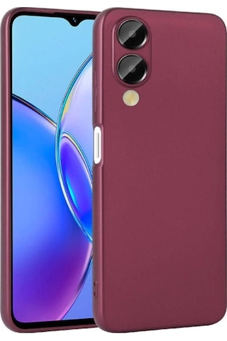 Vivo Y17s Kılıf Zore Premier Silikon Kapak Mürdüm