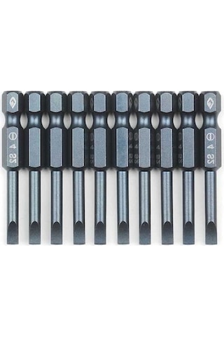 Dancemonkey 10 Parçalı Oluklu Tornavida Ucu Seti 1/4 Inç Sl4 5 Cm