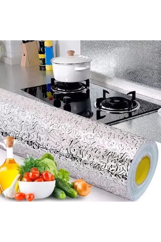 Yapışkanlı Mutfak Folyo Gümüş 40 Cm X 10 M