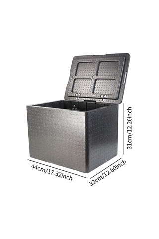 Dolıty Yalıtımlı Gıda Taşıma Kutusu Menteşeli Kapaklı 30-litre Siyah