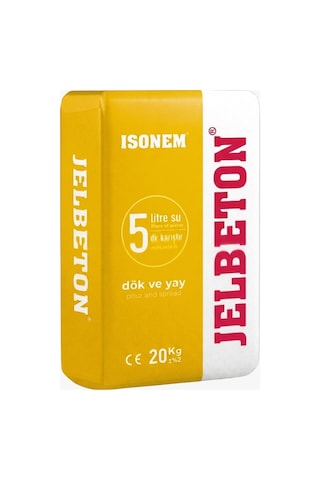 Isonem Jel Beton Kendinden Yayılan Zemin Kaplaması 20 Kg - Sarı Isonem Jel Beton Kendinden Yayılan Zemin Kaplaması 20 Kg - Sarı