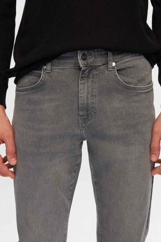 D's Damat Slim Fit Düz Boru Paça Erkek Denim Pantolon - Gri 6HCJ3ORT00102