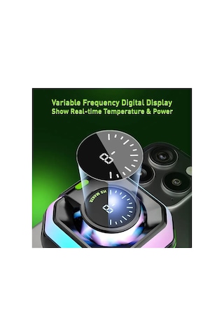 Hk-5 Pro Manyetik/çıkarılabilir Tutacaklı Akıllı Telefon Soğutucu Oyun İçin Eğlenceli, Apple iOS Uyumlu/android