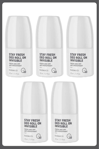 Stay Fresh Deo Roll On Invısıble 50ml 5 Adet Stay Fresh Deo Roll On Invısıble 50ml 5 Adet