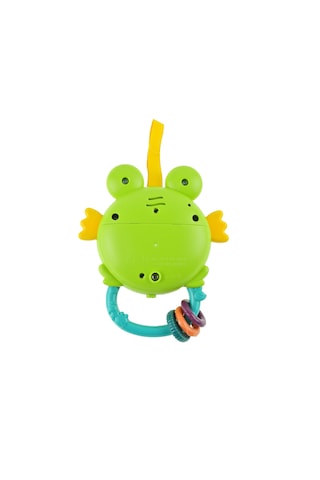 Oyuncak Kurbağa Saat Pilli Işıklı Sesli 15 Cm