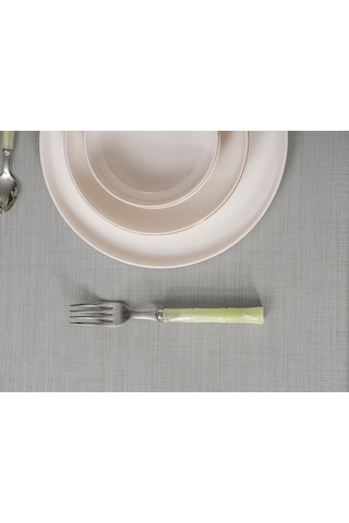 Cotton Box Plain Masa Örtüsü Gri 155x220