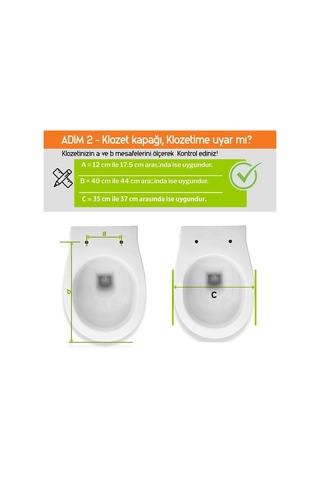 Aqua Bagno Junior D Çocuk Adaptörlü Klozet Kapağı Tak Çıkar Yavaş Kapanan Beyaz Pp Diğer
