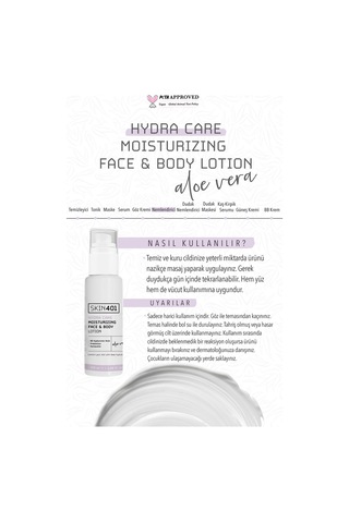 Skin401 Hydra Care Yoğun Nemlendirici Yüz Ve Vücut Losyonu 100ml 8d Hyalüronik Asit Ve Prebiyotikler