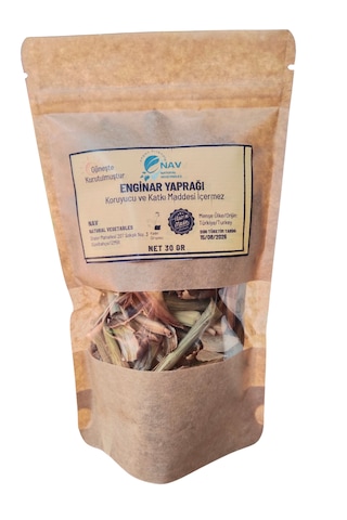 Nav Enginar Yaprağı Ev Yapımı Katkısız Koruyucusuz