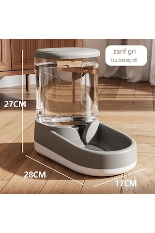Pet Su Sebili Kedi Otomatik Çiftçi-gri