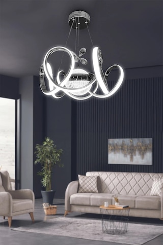 Melisa Modern Sarkıt Led Avize Powerled Lümen Gücü Yüksek - 3 Renk Kumandasız - Krom Krom