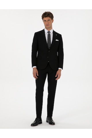 Pierre Cardin Siyah Ex. Slim Fit Takım Elbise 50305683 Vr046