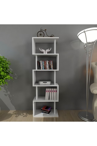 Moonlife Moonlife Zero Dekoratif Kitaplık Beyaz