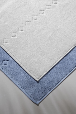 Oscuro X Bathmat Sky - Ekstra Yumusak, Modern %100 Pamuk 50X75Cm. Mavi