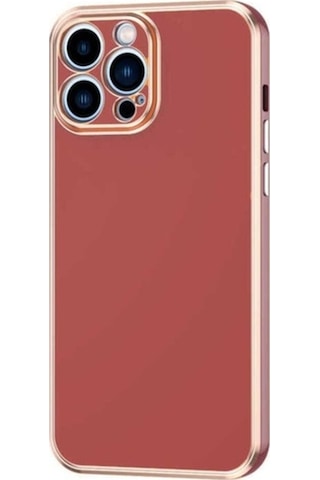 Apple Uyumlu iPhone 13 Pro Kılıf Zore Bark Kapak Kahverengi