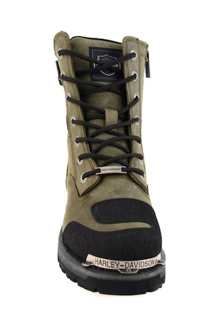 Harley Davidson Riddick Olive Crazy Deri Kadın Bot 001