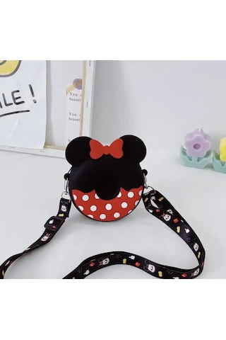 Disney Minnie Mouse Silikon Askılı Çanta-1485 Çok Renkli