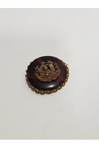 Cameo Broş Yaka İğnesi 024 Kahverengi