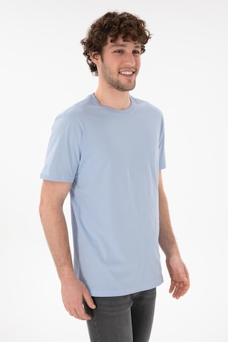U.S. Polo Assn. Erkek Regular Fit Bisiklet Yaka Açık Mavi Basic Tişört 50305985-VR003