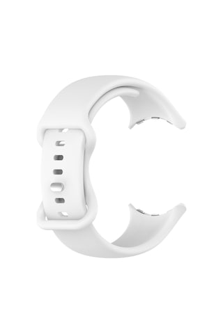 Caseonn Google Pixel Watch 5 41mm Kordon Esnek Spor Silikon Kayış Beyaz