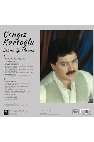 Cengiz Kurtoglu- Bizim Sarkimiz 33 Devir Plak Lp Vinil