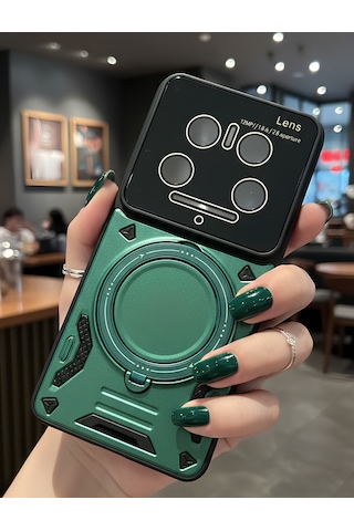 Mi 14 Ultra İçin Uyumlu 3d Kamera Lens Korumalı Yüzüklü Stand Olabilen Kılıf Mi 14 Ultra İçin Uyumlu 3d Kamera Lens Korumalı Yüzüklü Stand Olabilen Kılıf