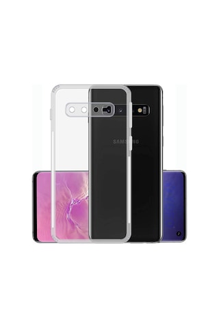 Adige Samsung Galaxy Uyumlu S10 Plus Kılıf Kamera Korumalı Süper Silikon